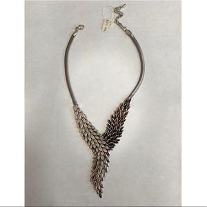 Silver Feathers Necklace
